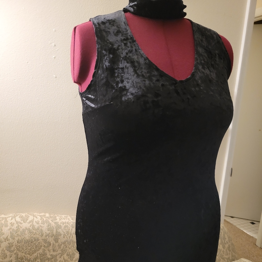 Velvet black dress